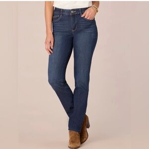Democracy "Ab"solution® Petite High Rise
Straight Leg Indigo Jeans